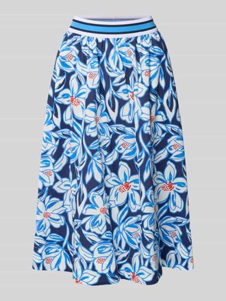 White Label Midirock mit Raffungen in Blau, Gr&ouml;&szlig;e 36