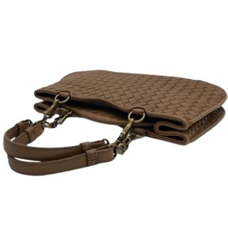 Bottega Veneta Pre-owned Vintage Leren Handtas - Dames - Pre-owned - Bruin - Maat: ONE Size Leer