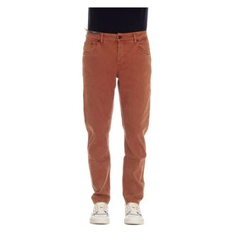 Pantaloni Torino Heren, Jeans, Rood, Maat: W32 Denim