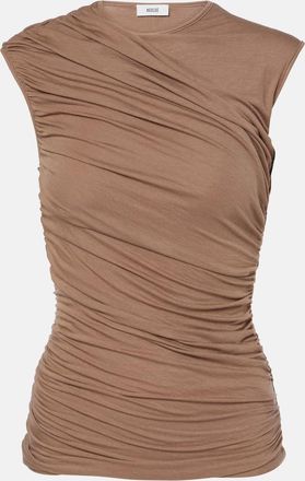 A Gold E Ester ruched tank top