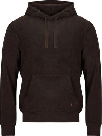 Polo Ralph Lauren Fleece Knt Sleep Top - Heren - Hoodies - Bruin - S - Katoen - Hoodies & sweatvesten