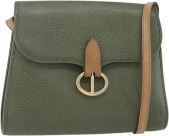 Dior Pre-owned Vintage Schoudertas - Dames - Vintage Schoudertas - Groen - ONE Size - Leer - Vintage