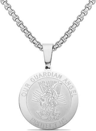 Edforce Guardian Angel Necklace in Silver at Nordstrom Rack