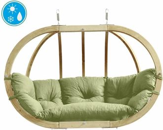 Amazonas Sandals Amazonas - Globo Royal Chair - Spruce Wood/Polypropylene - L72 x W118 x H176 cm - Olive
