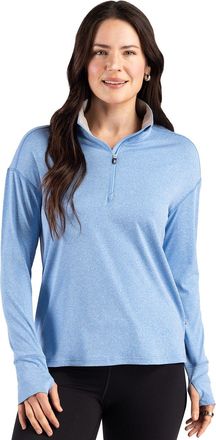 Cutter & Buck Forge Recycled Four-Way Stretch Womens Quarter Zip Pullover
