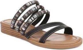 Blowfish August Slide Sandal in Black Faux Leather at Nordstrom Rack, Size 7.5