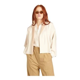 Sofie D'Hoore Ivory Wool Caban Jacket