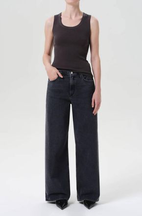 A Gold E Kiera Wide Leg Jeans In Black