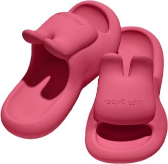 Generic Eva-slipping Sandals for Womens Home Indoor Bathing Home Non-slip Thick Soles Wear Outside, No Stinky Feet(rose red,38-39)