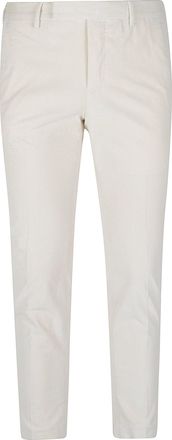 Pantaloni Torino White Dieci Slim Tailored Cotton Pants