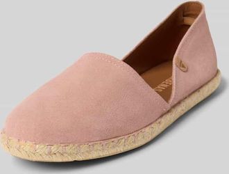 Verbenas Espadrilles aus Leder Modell CARMEN SERRAJE in Hellrosa, Gr&ouml;&szlig;e 42