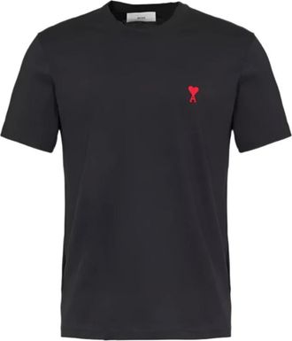 Ami Ami De Coeur T-shirt - male - Ami Paris - T-Shirts - Black - XL - Tops
