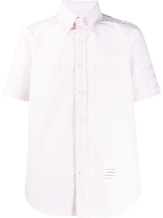Thom Browne Camicia a maniche corte con dettaglio a 4 righe - Rosa