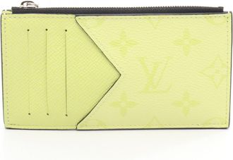 Louis Vuitton Yellow Taigarama Pvc Leather Coin Purse/Coin Case (Pre-Owned)