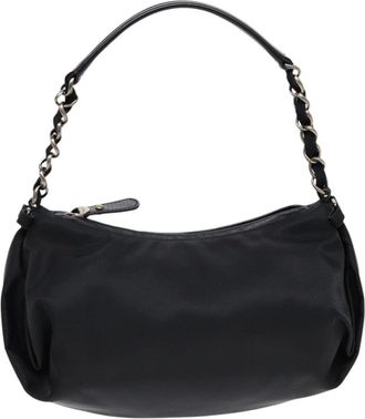 Ferragamo Vintage Chain Shoulder Bag Nylon Nylon Shoulder Bag Bag (Pre-Owned)