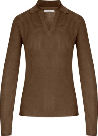 Max Mara CASHMERE AND SILK POLO SWEATER - Max Mara - Woman