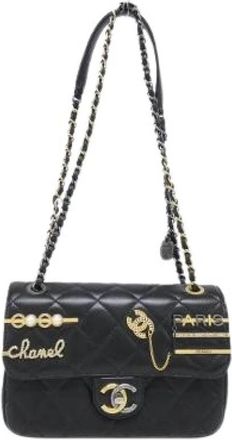 Chanel Pre-owned As 2979 Lamsskin Schoudertas - Dames - Vintage Schoudertas - Zwart - ONE Size - Leer - Vintage