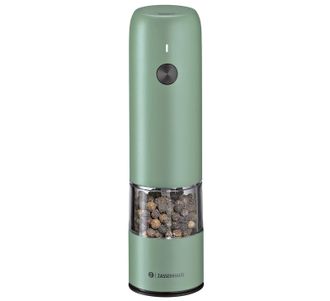 Zassenhaus Koln Rechargeable Salt or Pepper Mill, 5.5 H x 1.5, Chrome