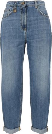 Elisabetta Franchi Jeans - Dames - Loose Fit Jeans - Blauw - W31 - Jeans