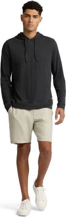 Onia Heavyweight Slub Hoodie in Noir at Nordstrom, Size Large