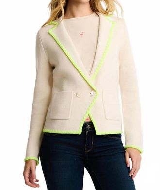 Lisa Todd Stitchy Fix Blazer In Ivory