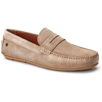 Base London Collins Leer Heren Sand Loafers