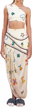 Alemais Sidi Embellished Skirt In Multi
