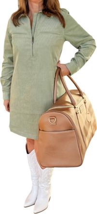 Le Marais Working Girl Mini Dress In Pistachio Green