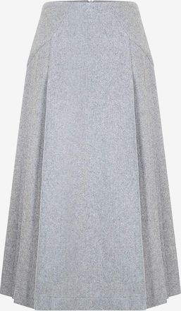 Ermanno Scervino Midirock aus Wollmix mit plissierten Seiten