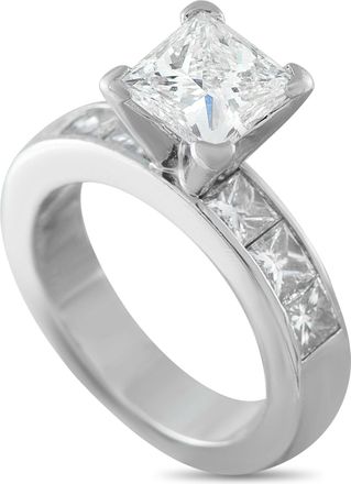 Luxury Bazaar Platinum 2.55ct Diamond Engagement Ring MF01-090126