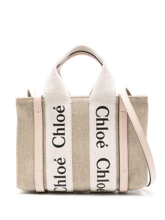 Chlo&eacute; Bolso Tote Woody Mini De Lona