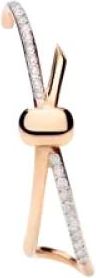 POMELLATO Single Ear Cuff Together in Ros&eacute;goud en Diamanten - Dames - Oorbellen - Geel - ONE Size - Accessoires