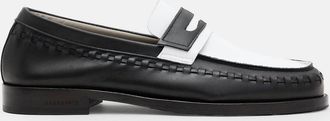AllSaints Cow Leather Sammy Leather Loafer Shoes, Size: 12