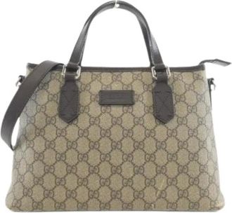Gucci Pre-owned Handbags, female, Beige, Size: ONE SIZE Pre-owned Vintage Handbag
