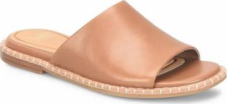 Söfft Women Noble Ii Flat Leather Slide In Sand
