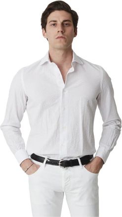 Mazzarelli Camicia - Heren - Zakelijke Overhemden - Wit - 3XL - Overhemden
