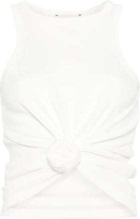 Magda Butrym Canotta con applicazione - Bianco