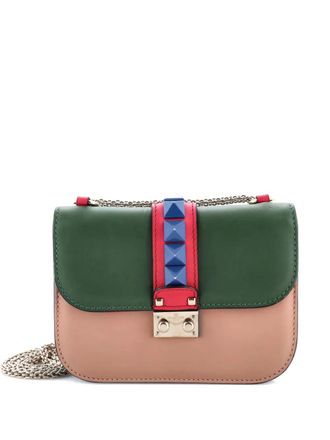 Valentino Garavani Glam Lock Leather Small shoulder bag - Veelkleurig