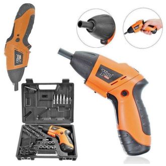 Trade Shop Trade Shop - Mini Avvitatore Elettrico Batteria Ricaricabile Trapano Snodabile Con Valigetta