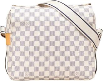 Louis Vuitton Pre-owned Cross Body Bags, female, White, Size: ONE SIZE Pre-owned Canvas Cross Body Bag