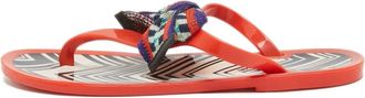 Missoni Sandali con motivo a zig zag - Arancione