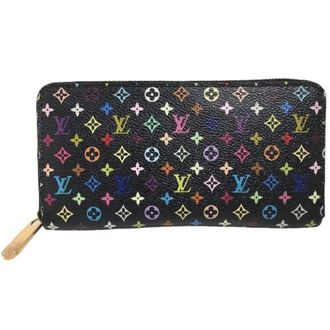 Louis Vuitton Multi-Color Noir Long Wallet (Bi-Fold) (Pre-Owned)