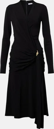 Ferragamo Draped jersey midi dress