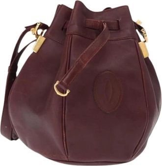 Cartier Pre-owned Bucket Bags, female, Red, Size: ONE SIZE Pre-owned Vintage Bucket Bag