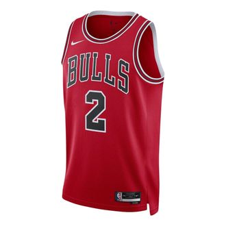 Nike x NBA DRI-FIT Chicago Bulls Lonzo Ball Jerseys Red DN2000-660