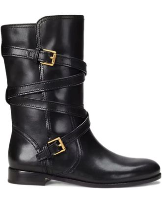 Lauren Ralph Lauren Stivali Briannah con fibbia - Nero