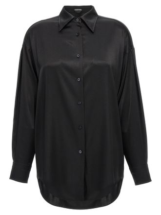 Tom Ford Black Silk Womens Blouse