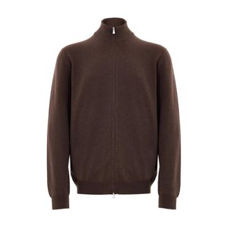 Gran Sasso Cardigans, male, Brown, Size: 3XL Cardigans