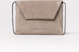 Brunello Cucinelli Clutch BRUNELLO CUCINELLI Woman color Ice