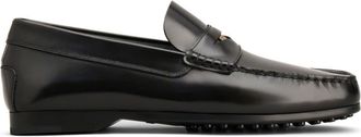Tod's Gommino leather loafers - men - Rubber/Calf Leather/Calf Leather - 7.5 - Black